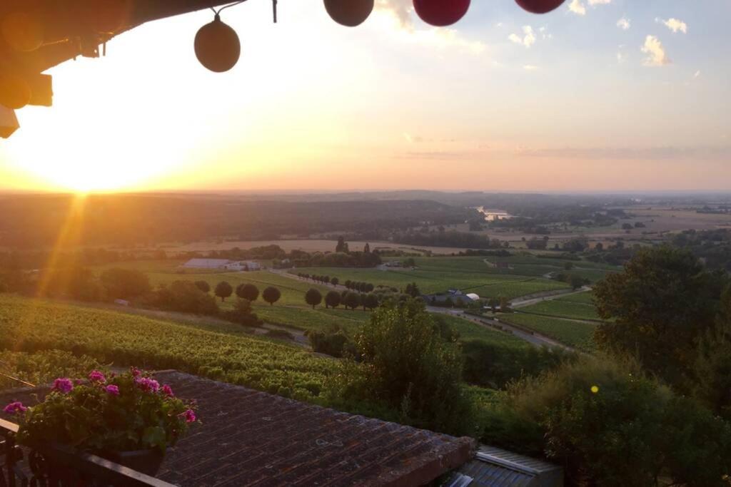 Vue Panoramique Sur Le Vignoble Apartment Sancerre Luaran gambar